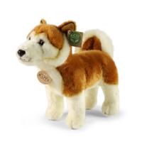 Plyšový pes Akita Inu 30 cm ECO-FRIENDLY , Barva - Hnedá