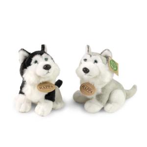 Plyšový pes husky 16 cm ECO-FRIENDLY , Barva - Čierna
