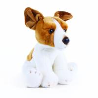 Plyšový pes jack russell teriér sediaci 30 cm , Barva - Biela