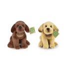 Plyšový pes labrador sedící 20 cm ECO-FRIENDLY , Barva - Hnedá