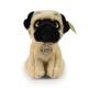 Plyšový pes mops 18 cm ECO-FRIENDLY , Barva - Hnedá-2