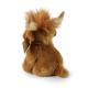 Plyšový skotský náhorní skot 16 cm ECO-FRIENDLY , Barva - Hnedá-2