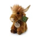 Plyšový skotský náhorní skot 16 cm ECO-FRIENDLY , Barva - Hnedá