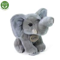 Plyšový slon sediaci 18 cm ECO