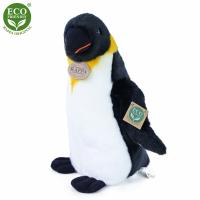 Plyšový tučniak 30 cm ECO-FRIENDLY , Barva - Bielo-čierna
