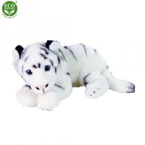 Plyšový tiger biely ležiaci 36 cm