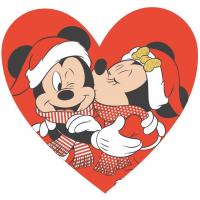 Vianočný vankúš Minnie a Mickey , Barva - Červená