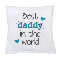 Vankúš New Baby Best daddy , Barva - Biela , Rozměr textilu - 40x40