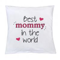 Vankúš New Baby Best mommy , Barva - Biela , Rozměr textilu - 40x40