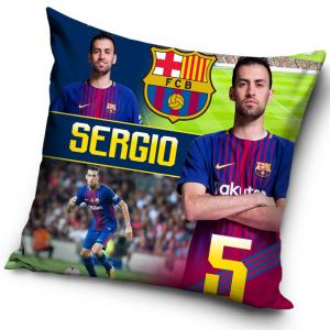 Vankúšik FC Barcelona Sergio 2018 , Rozměr textilu - 40x40