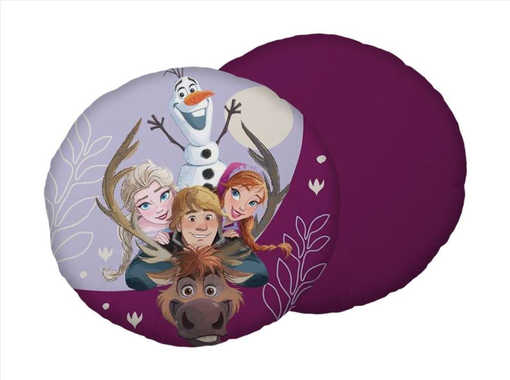 Vankúšik Frozen tvarovaný mikroplyšový