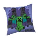 Vankúšik Minecraft Mobs coming for you , Barva - Fialová , Rozměr textilu - 40x40