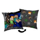 Vankúšik Minecraft Survival Mode , Barva - Antracitová , Rozměr textilu - 40x40