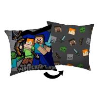 Vankúšik Minecraft Survival Mode , Barva - Antracitová , Rozměr textilu - 40x40