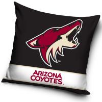 Vankúšik NHL Arizona Coyotes , Barva - Čierna , Rozměr textilu - 40x40