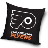 Vankúšik NHL Philadelphia Flyers One Color , Barva - Čierna , Rozměr textilu - 40x40