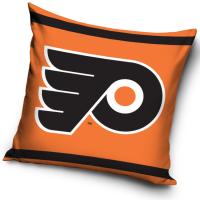 Vankúšik NHL Philadelphia Flyers , Barva - Oranžová , Rozměr textilu - 40x40
