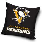 Vankúšik NHL Pittsburgh Penguins Black , Barva - Čierna , Rozměr textilu - 40x40