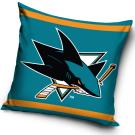 Vankúšik NHL San Jose Sharks , Barva - Zeleno-modrá , Rozměr textilu - 40x40