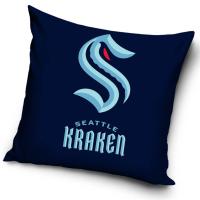 Vankúšik NHL Seattle Kraken , Barva - Tmavo modrá , Rozměr textilu - 40x40