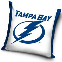 Vankúšik NHL Tampa Bay Lightning , Barva - Bielo-modrá , Rozměr textilu - 40x40