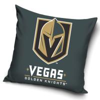 Vankúšik NHL Vegas Golden Knights , Barva - Tmavo šedá , Rozměr textilu - 40x40