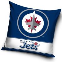 Vankúšik NHL Winnipeg Jets , Barva - Modro-bílá , Rozměr textilu - 40x40