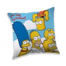 Vankúšik Simpsons clouds , Barva - Modrá , Rozměr textilu - 40x40