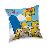 Vankúšik Simpsons clouds , Barva - Modrá , Rozměr textilu - 40x40