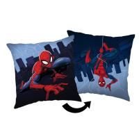 Vankúšik Spiderman city , Barva - Tmavo modrá , Rozměr textilu - 35x35