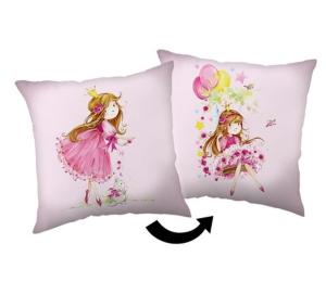 Polštářek Víla  Polyester, 40/40 cm , Barva - Svetlo ružová , Rozměr textilu - 40x40