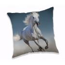 Vankúšik biely kôň White horse , Barva - Šedo-bílá , Rozměr textilu - 40x40