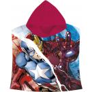 Pončo Avengers , Barva - Červeno-modrá , Rozměr textilu - 60x120