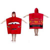 Pončo Cars 3 Blesk McQueen , Barva - Červená , Rozměr textilu - 50x115
