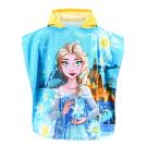 Pončo Ledové Království Anna a Elsa , Barva - Tyrkysová , Rozměr textilu - 55x110