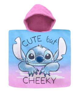 Pončo Lilo a Stitch , Barva - Růžovo-modrá , Rozměr textilu - 60x120
