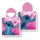 Pončo Lilo and Stitch pink , Barva - Ružová , Rozměr textilu - 55x110