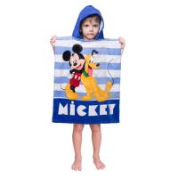 Pončo Mickey Mouse stripe , Barva - Modrá , Rozměr textilu - 50x115