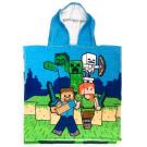Pončo Minecraft , Barva - Modro-zelená , Rozměr textilu - 55x110