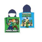 Pončo Minecraft micro Polyester - mikrovlákno, 50/100 , Barva - Barevná , Rozměr textilu - 50x100
