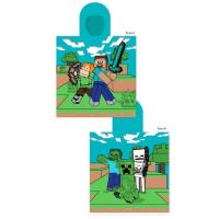 Pončo Minecraft Survival , Barva - Zeleno-modrá , Rozměr textilu - 50x110