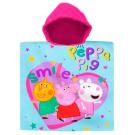Pončo Peppa Pig , Barva - Tyrkysová , Rozměr textilu - 60x120