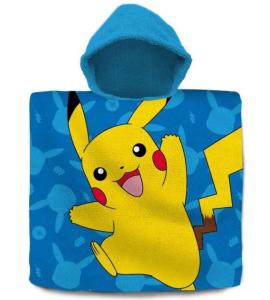 Pončo Pokémon , Barva - Modrá , Rozměr textilu - 60x120