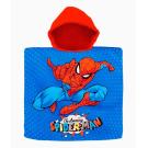Pončo Spiderman , Barva - Modro-červená , Rozměr textilu - 60x120