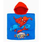 Pončo Spiderman , Barva - Modro-červená , Rozměr textilu - 60x120