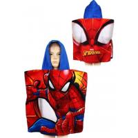 Pončo Spiderman , Barva - Červeno-modrá , Rozměr textilu - 55x110