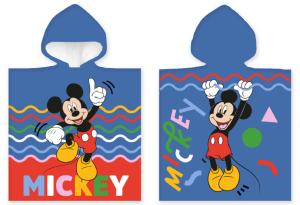 Pončo Mickey Mouse Happy , Barva - Modrá , Rozměr textilu - 50x110