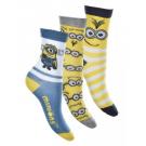 PONOŽKY MIMONI 3ks , Velikost ponožky - 27-30 , Barva - Modro-žltá