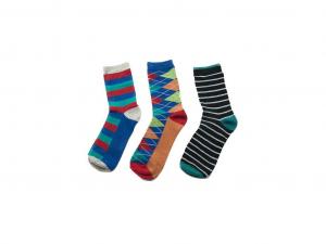 Ponožky 3 páry , Velikost ponožky - 38-39 , Barva - Barevná