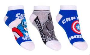 Ponožky Avengers 3ks , Velikost ponožky - 23-26 , Barva - Bielo-modrá